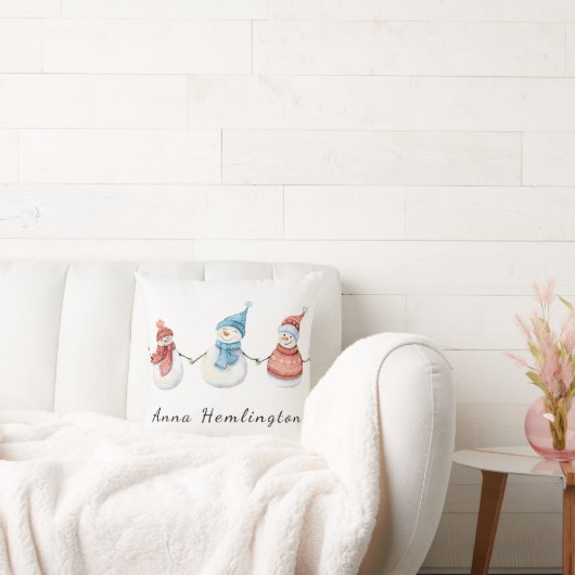 Kissen | Personalisiert Snowman (Liege)