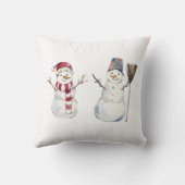 Kissen | Personalisiert Snowman (Rückseite)