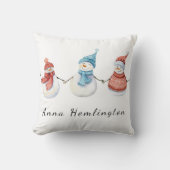 Kissen | Personalisiert Snowman (Vorderseite)