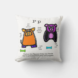 Kissen "pi" (Panda/Leguana impala)