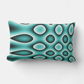 Kissen, Polka-Punktmuster, Aqua Blue Lendenkissen
