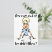 Kissen? Postkarte (Stehend Vorderseite)