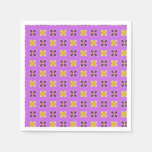 Kissen PP 51: 1 von 3 rosa Gelbbraun Serviette (Vorderseite)