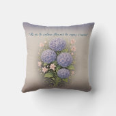 Kissen Quadrat "Dort wo Ruhe erblüht" (Rückseite)