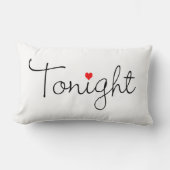 Kissen sprechen heute Abend/nicht heute Abend (Vorderseite)