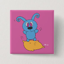 Kissen-Sprung Rolly quadratischer Knopf