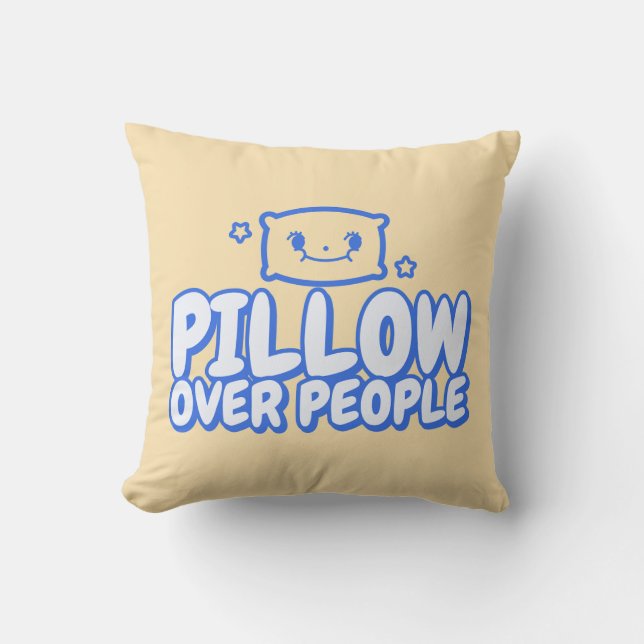 Kissen über Menschen Niedlich schlafen lange Zitat (Vorderseite)