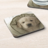 Kissen um Hund Getränkeuntersetzer (Linke Seite)