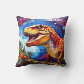 Kissen und Set von Dinosauriern mit Kissen (Rückseite)