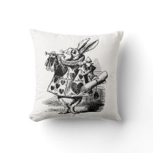 Kissen Vintage-Illustration Alice im Wunderland