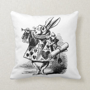 Kissen Vintage-Illustration Alice im Wunderland