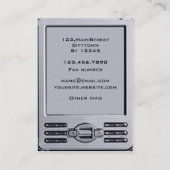 Kissen Visitenkarte (Rückseite)