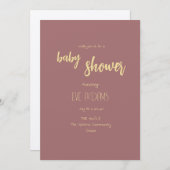 Kissen Vortrag Baby Dusche Einladung (Vorne/Hinten)