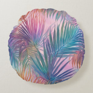 Kissen weich Pastel farbenfrohe Blätter aus Palm