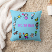Kissen Welt Kinder  (Decke)