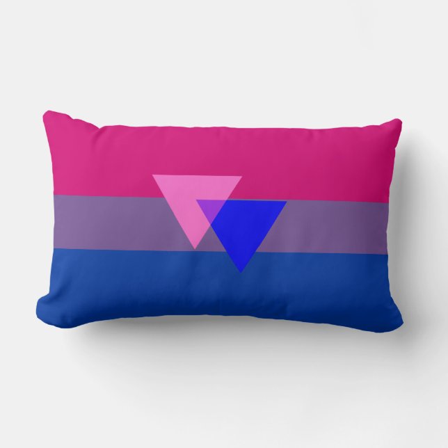 Kissen zur Flagge Bisexualität (Vorderseite)