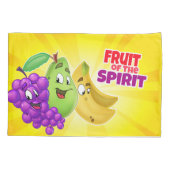 Kissenbezug mit Frucht des Geist-Cartoon (Rückseite)