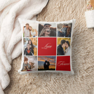 Kissenbezug mit individuellem Fotocollage – Liebe  Kissen