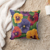 Kissenbezug mit Mohn-Design Kissen (Decke)