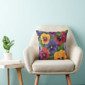 Kissenbezug mit Mohn-Design Kissen (Stuhl )