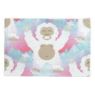 Kissenbezug rosa Yeti-Schlafzimmer