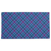 Kissenbezüge - Tartan Blue Pink Lila (Vorderseite-Rechts)