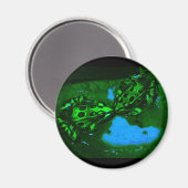 Kissenfrosch Magnet (Vorderseite/Rückseite)