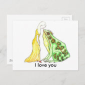 Kissenfrosch Postkarte (Vorne/Hinten)