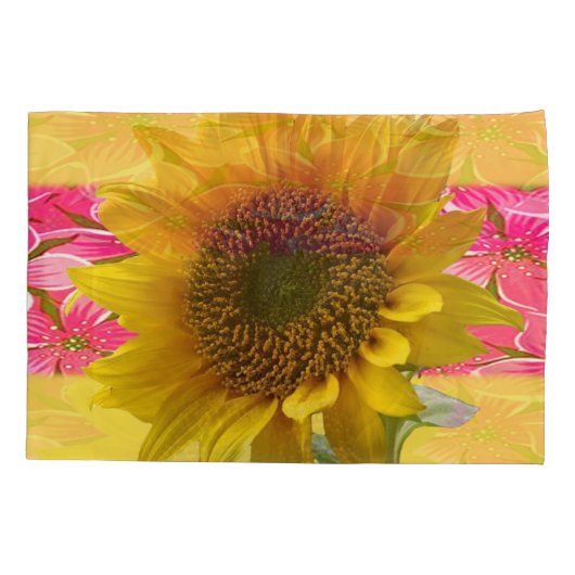 Kissengehäuse Sonnenblume Kissenbezug (Rückseite)