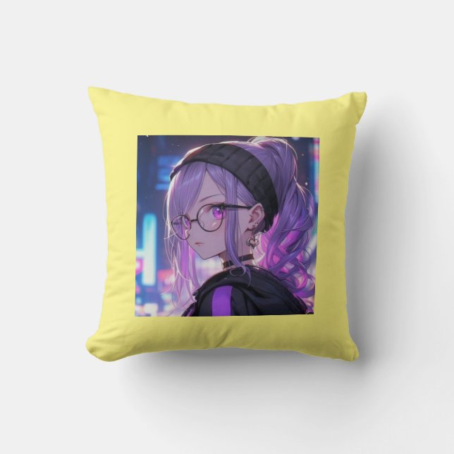 Kissengelbe Farbe Polyester Kissen (Vorderseite)