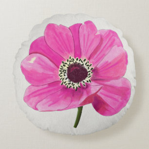 Kissenhülle Blush Bloom Rundes Kissen