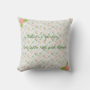 Kissenhülle mit Blumenmotiv für Mutters Garten Kissen