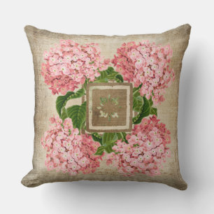 Kissenhülle Pink Hydrangea Clusters II Kissen