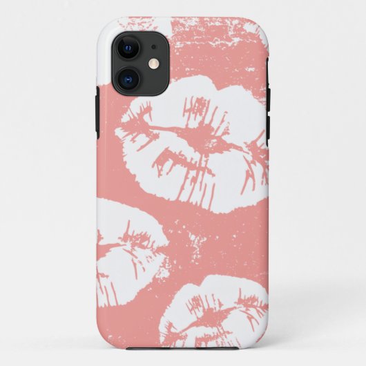 Kissenlippenmuster Case-Mate iPhone Hülle (Rückseite)