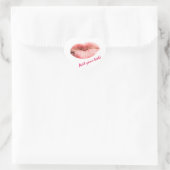 Kissenlips anpassbar Herz-Aufkleber (Tasche)