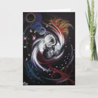 Kissenpaar Yin Yang Liebe Surreal zeichnend Kunst