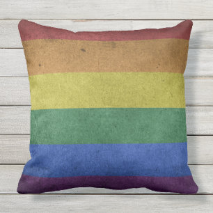 Kissenstolzflaggenregenbogen-Dekorkissen im Freien Kissen Für Draußen