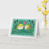 KISSER FROGS FARBE FARBE FARBE & NIEDLICH POND ROM KARTE (Gelbe Blume)