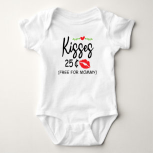 Kisses 25 Cent gratis für Mami Valentinstag Baby Strampler