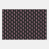 Kisses and Hearts Muster Watercolor Wrapping Geschenkpapier Set (Vorderseite 2)