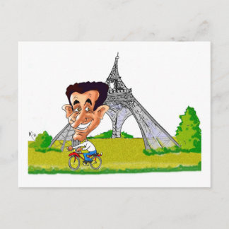 Kisses aus Frankreich SARKOZY Postkarte