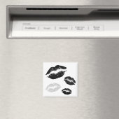 Kisses-Blackwhitegrey Magnet (In Situ (Geschirrspüler))