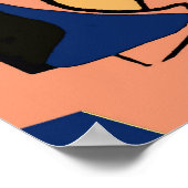 Kisses Cubism Abstrakt Faces Poster (Ecke)