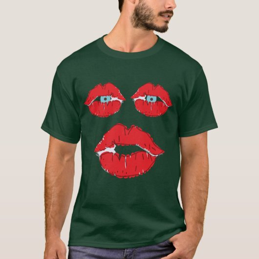 KISSES dunkle Shirts (Vorderseite)