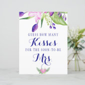 Kisses elegantes Blumenzeichen Brautparty (Stehend Vorderseite)