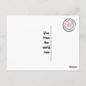 Kisses from Jamaica BOB Postkarte (Rückseite)