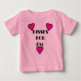 Kisses für 25 Cent - Baby Fine Jersey T - Shirt 