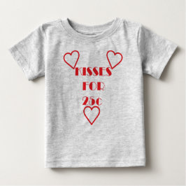 Kisses für 25 Cent - Baby Fine Jersey T - Shirt 