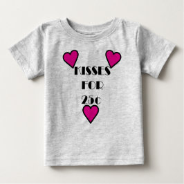 Kisses für 25 Cent - Baby Fine Jersey T - Shirt 
