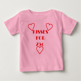 Kisses für 25 Cent - Baby Fine Jersey T - Shirt 